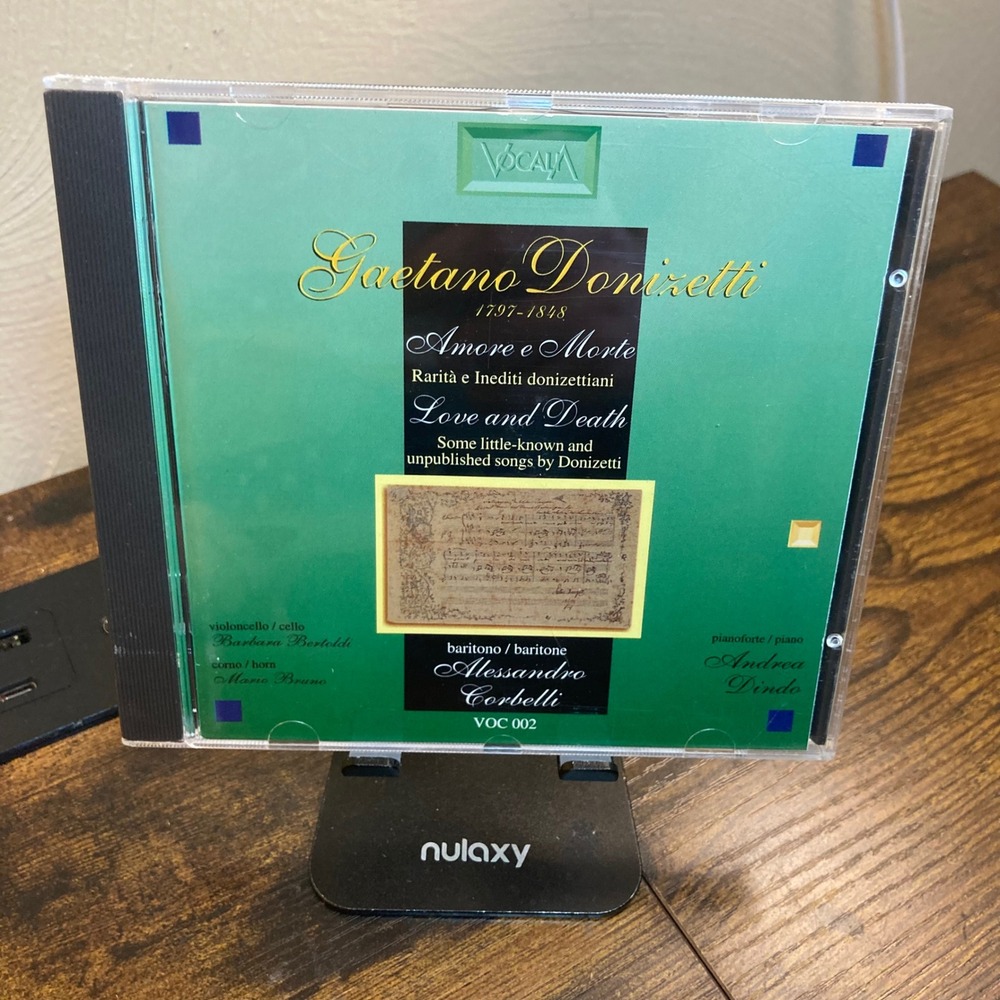 Gaetano Donizetti Amore e Morte Rare Unpublished Songs CD Corbelli Dindo Opera